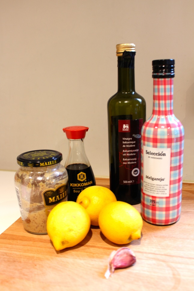 Ingrediënten voor de citroenmarinade